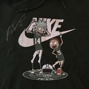 NY Jets Nike Rick and Morty Sweatshirt - Autograph